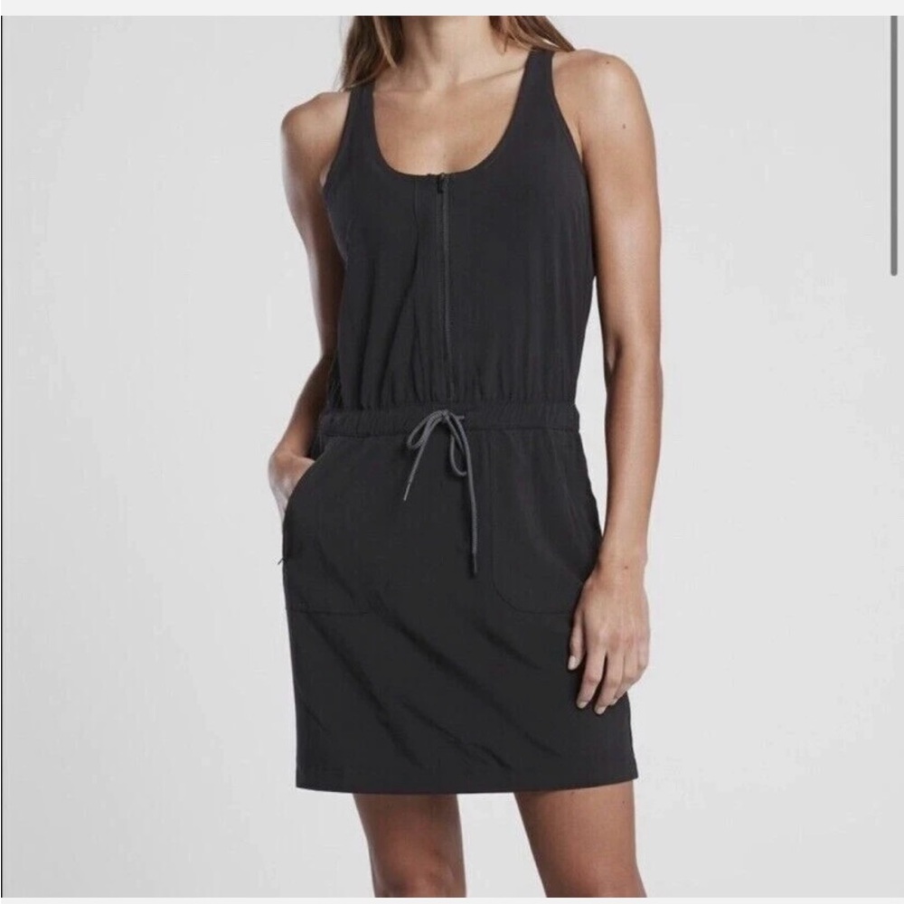 Athleta Expedition Black Tank Skort Dress - Size 10